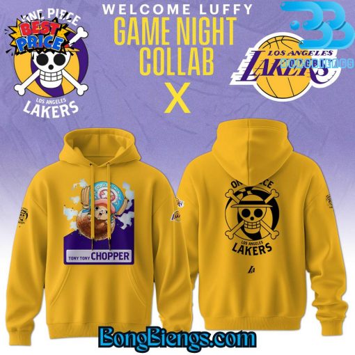 Los Angeles Lakers X Tony Tony Chopper Straw Hat Pirates Hoodie