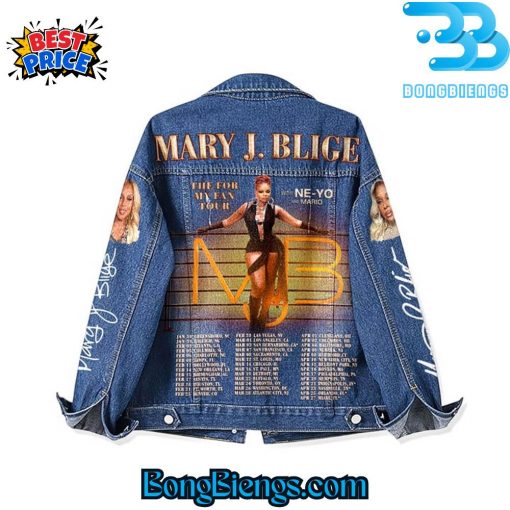 Mary J. Blige The Four My Fan Tour With Ne-yo And Mario Denim Jacket