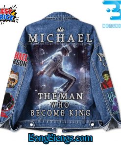 Michael Jackson The Man Who Become King Denim Jacket