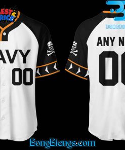 Navy Midshipmen Baseball 2025 Jolly Rogers Custom Baseball Jersey