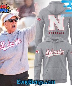 Nebraska Cornhuskers Softball New Coach Rhonda Revelle Gray Hoodie