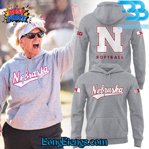 Nebraska Cornhuskers Softball New Coach Rhonda Revelle Gray Hoodie