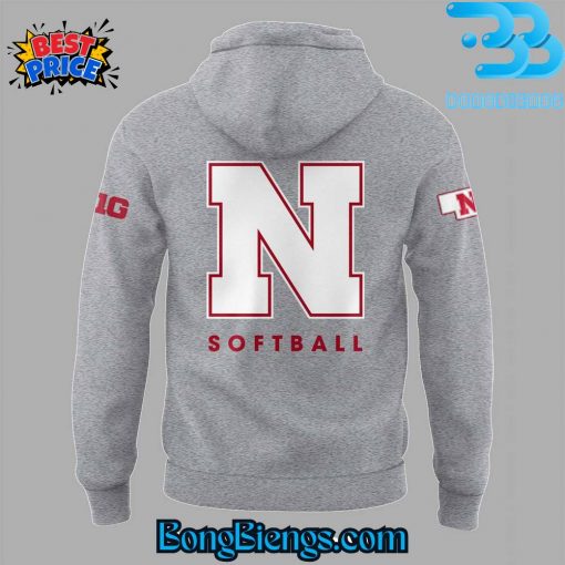 Nebraska Cornhuskers Softball New Coach Rhonda Revelle Gray Hoodie