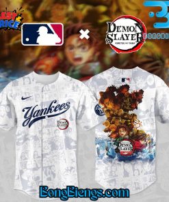 New York Yankees X DEMON SLAYER Limited 2025 Comic Style Baseball Jersey