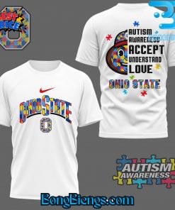 Ohio State Buckeyes Autism Awareness Accept Understand Love TShirt