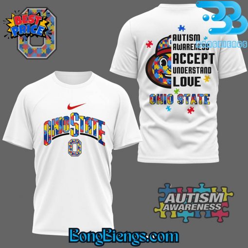 Ohio State Buckeyes Autism Awareness Accept Understand Love T-Shirt