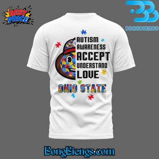 Ohio State Buckeyes Autism Awareness Accept Understand Love T-Shirt