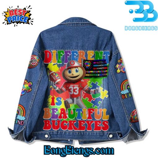 Ohio State Buckeyes Different Is Beautiful Denim Jacket