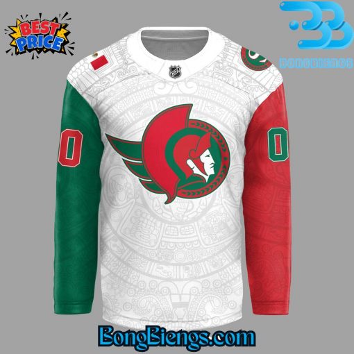 Ottawa Senators Mexican Heritage Night 2025 Custom Hockey Jersey