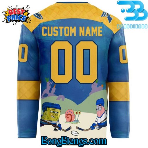 Pensacola Ice Flyers Spongebob Squarepants Night Hockey Jersey
