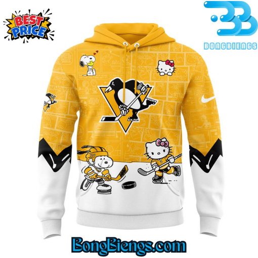 Pittsburgh Penguins Snoopy x Hello Kitty Hoodie