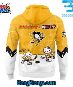 Pittsburgh Penguins Snoopy x Hello Kitty Hoodie