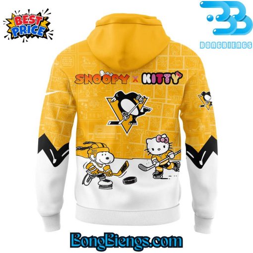 Pittsburgh Penguins Snoopy x Hello Kitty Hoodie