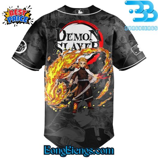 Rengoku Kyojuro Demon Slayer x MLB Baseball Jersey