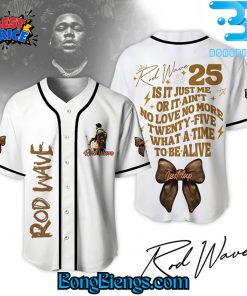 Rod Wave Twenty-five, What A Time To Be Alive Baseball Jersey