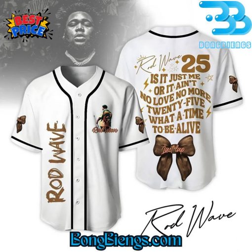 Rod Wave Twenty-five, What A Time To Be Alive Baseball Jersey
