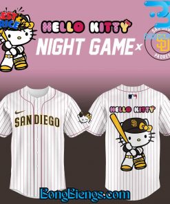 San Diego Padres x Hello Kitty Night Game Baseball Jersey