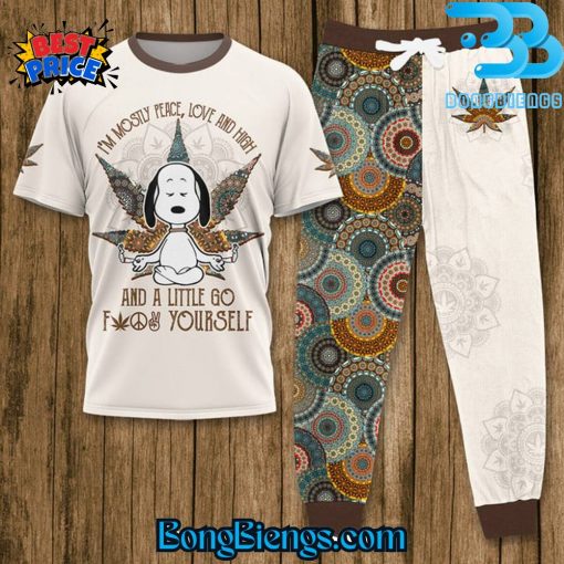 Snoopy Peace Love And High Pyjama Set