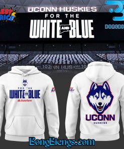 Uconn Huskies For The White And Blue Hoodie