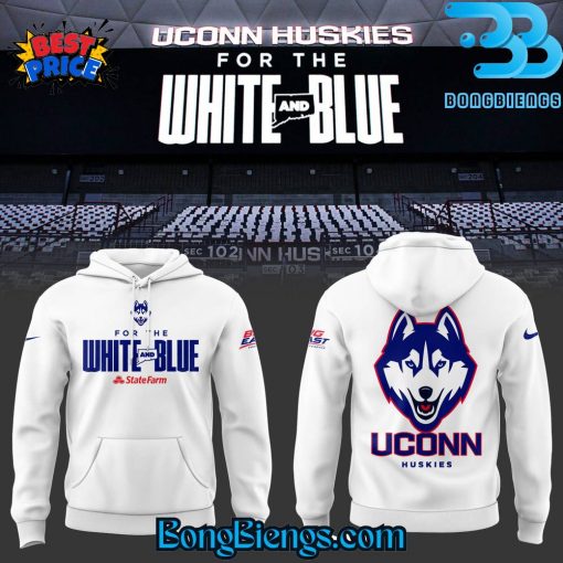 Uconn Huskies For The White And Blue Hoodie