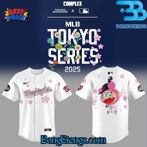 Washington Nationals MLB World Tour Tokyo Series x Takashi Murakami Baseball Jersey