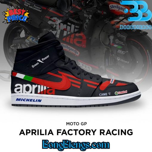 Moto GP Aprilia Factory Racing Air Jordan 1 Sneaker