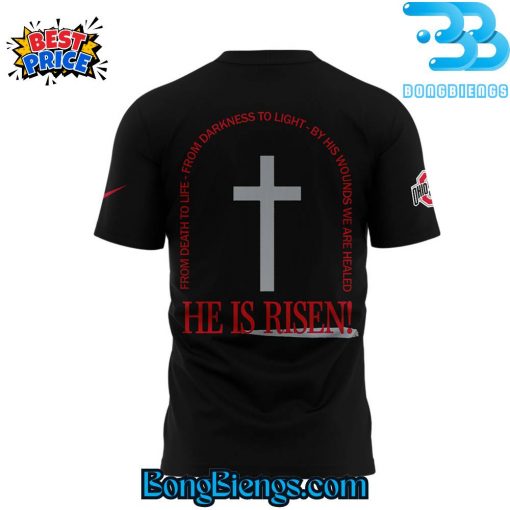 Ohio State Buckeyes JESUS WON Black Tee