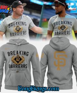 San Francisco Giants Breaking Barrierrs Jackie Robinson 42 Forever Hoodie