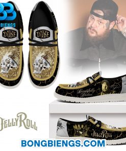 Jelly Roll Beautifully Broken Hey Dude Shoes