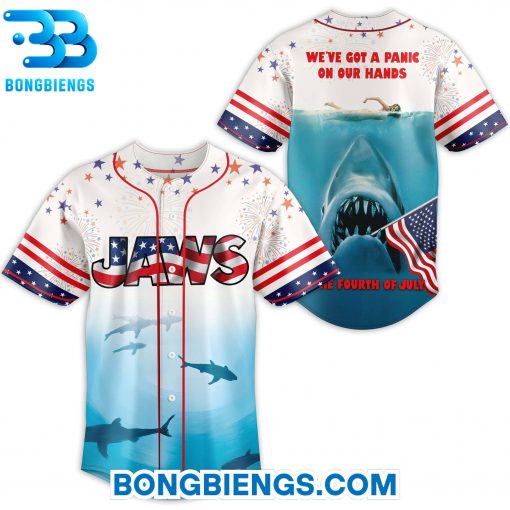 Jaws We’ve Got A Panic On Our Hands On The Fourth Of July Jersey