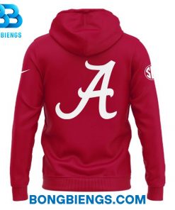 Alabama Crimson Tide MLB Throwback Logo Red Hoodie