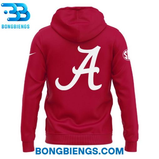 Alabama Crimson Tide MLB Throwback Logo Red Hoodie