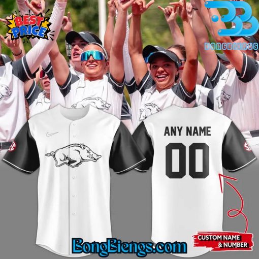 Arkansas Razorbacks Special New Arkansas Softball Baseball Jersey