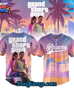 Atlanta Braves X Grand Theft Auto VI Baseball Jersey