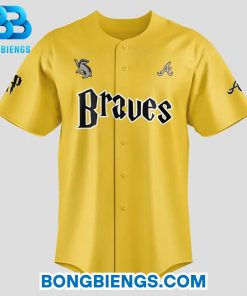 Atlanta Braves x Harry Potter Hufflepuff House Baseball Jersey