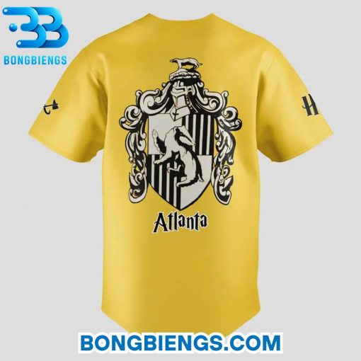 Atlanta Braves x Harry Potter Hufflepuff House Baseball Jersey