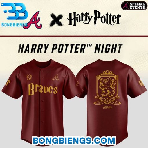 Atlanta Braves x Harry Potter Night Baseball Jersey