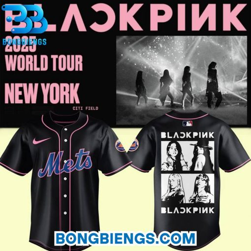 BLACKPINK 2025 World Tour New York x New York Mets Black Jersey