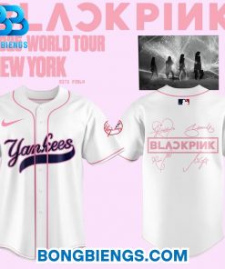 BLACKPINK World Tour New York 2025 X Yankees White Jersey