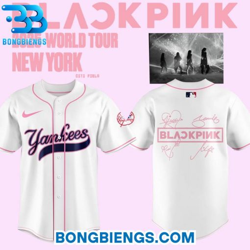 BLACKPINK World Tour New York 2025 X Yankees White Jersey
