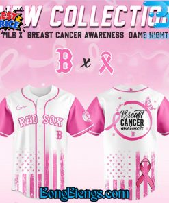 Boston Red Sox x Breast Cancer Awareness Game Night Baseball Jersey