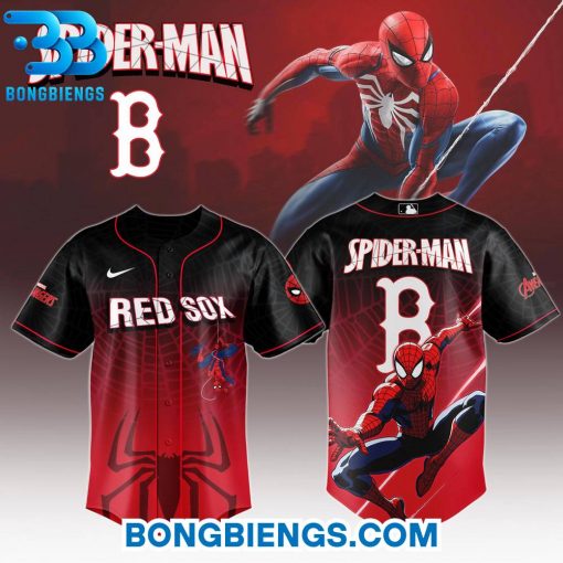 Boston Red Sox x Spider Man Game Night Special Edition Jersey
