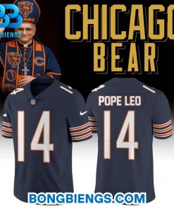 Chicago Bears Pope Leo 14 Football Jersey