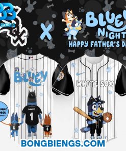Chicago White Sox Happy Father’s Day X Bluey Baseball Jersey