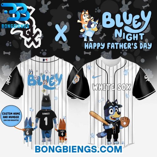 Chicago White Sox Happy Father’s Day X Bluey Baseball Jersey