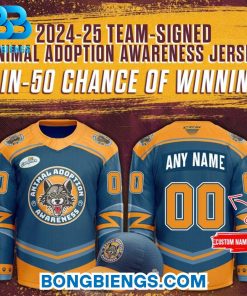 Chicago Wolves Animal Adoption Awareness Hockey Jersey