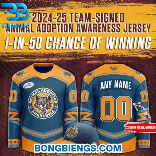 Chicago Wolves Animal Adoption Awareness Hockey Jersey