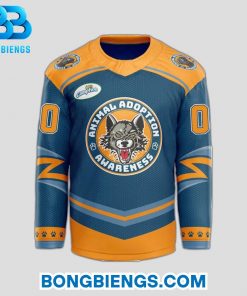 Chicago Wolves Animal Adoption Awareness Hockey Jersey
