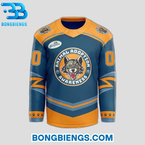 Chicago Wolves Animal Adoption Awareness Hockey Jersey