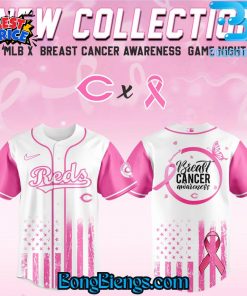 Cincinnati Reds x Breast Cancer Awareness Game Night Baseball Jersey